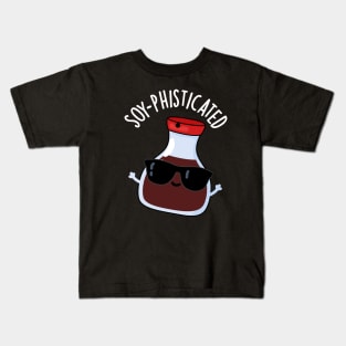 Soy-pohisticated Funny Soy Sauce Pun Kids T-Shirt